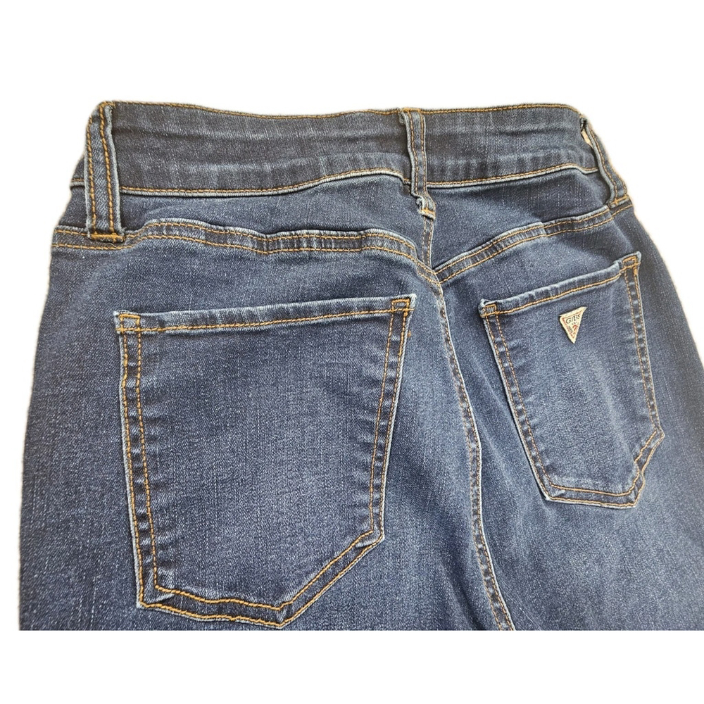 Guess Womens High Rise Skinny Dark Blue Jeans Size 26 - Picture 15 of 15